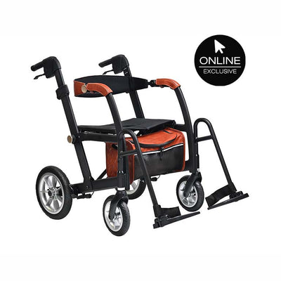 Uplivin Glide 2-in-1 Rollator & Wheelchair