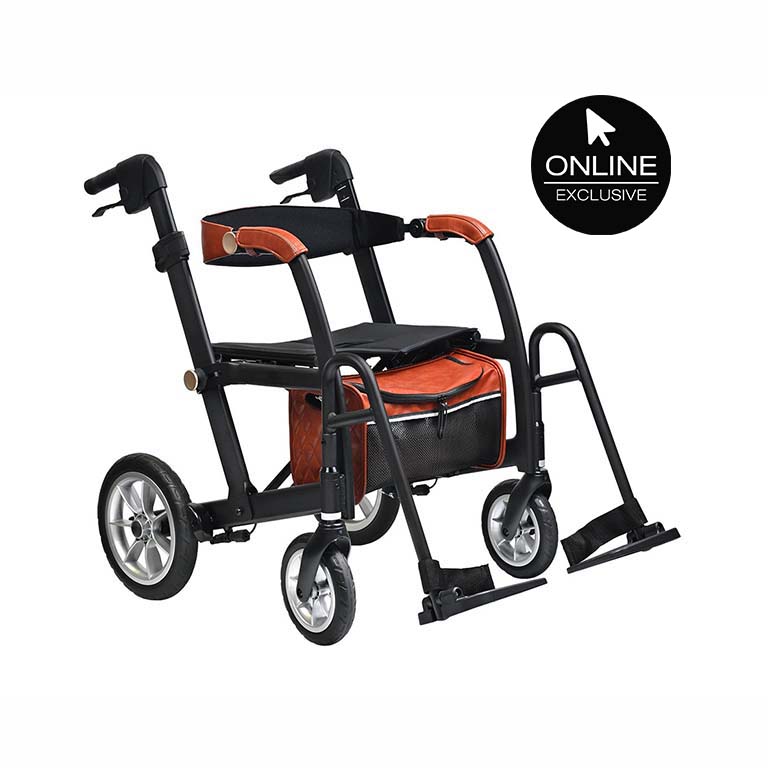 Uplivin Glide 2-in-1 Rollator & Wheelchair