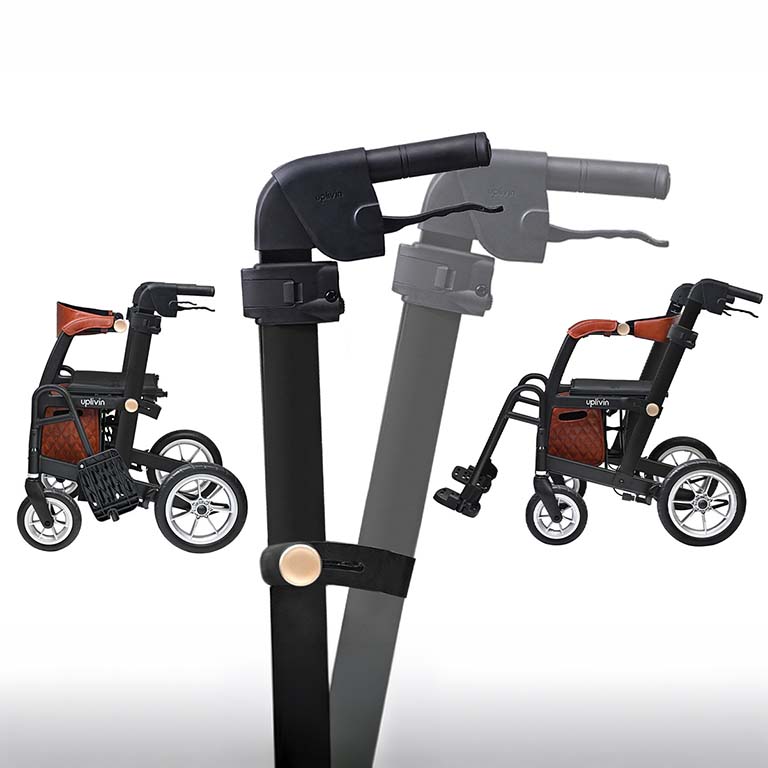 Uplivin Glide 2-in-1 Rollator & Wheelchair
