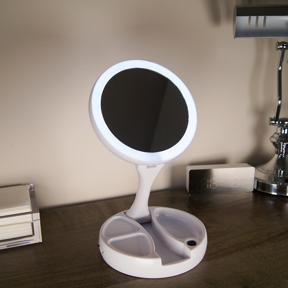 Foldaway Lighted Mirror - Eden Mobility