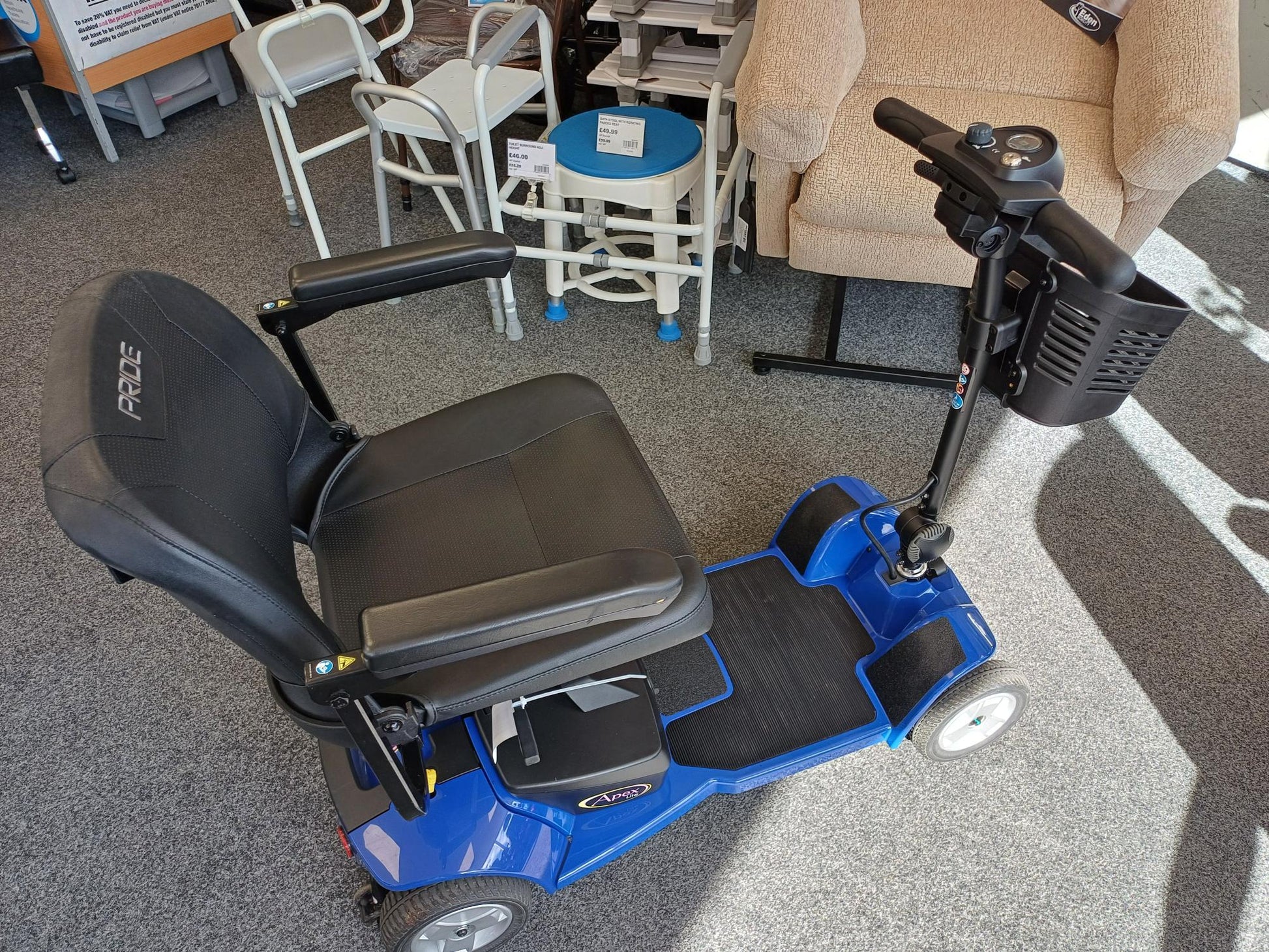 Pride Apex Lite Blue - Eden Mobility