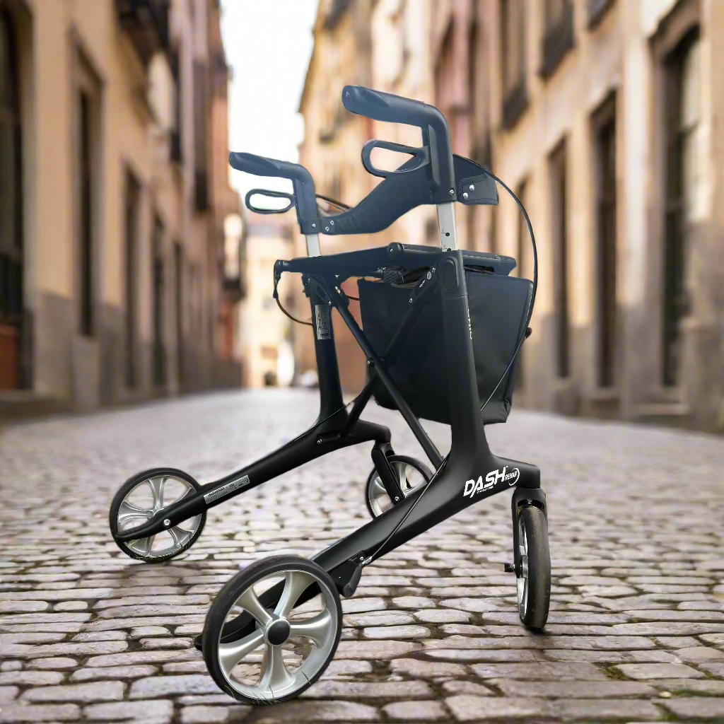 The Eden Carbon Fibre Rollator On Street