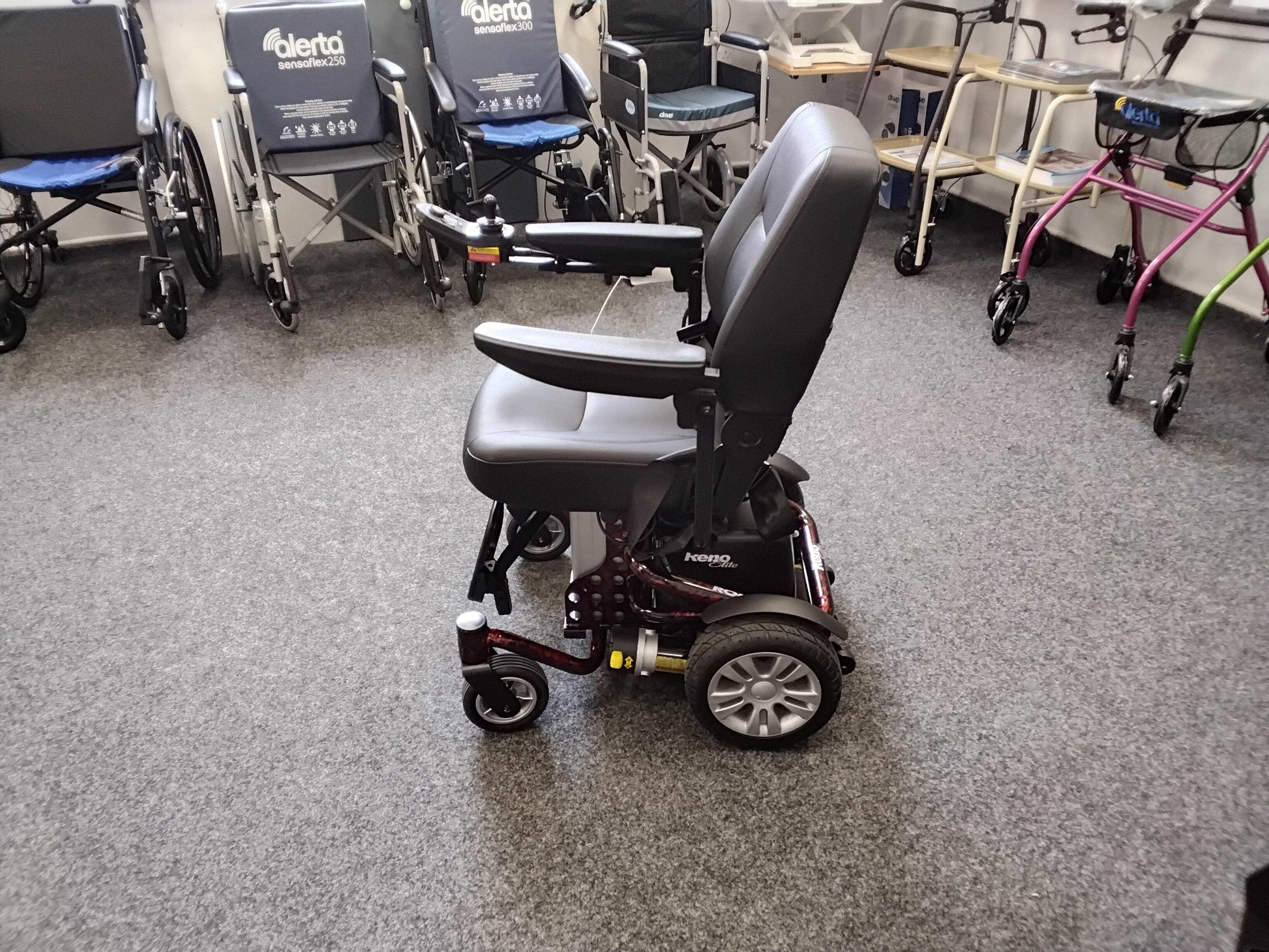 Side of Roma Reno Lift Red Mobility Scooter 