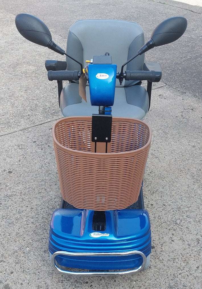 Roma Sovereign Blue Mobility Scooter Outside