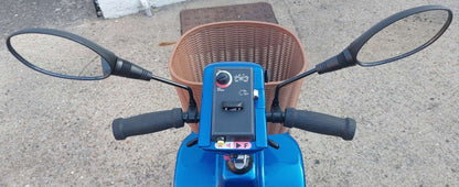 Close up of 
Roma Sovereign Blue Mobility Scooter