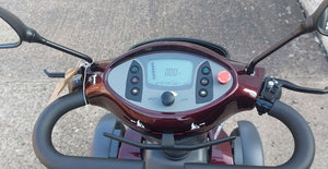 Close Up Of 
Vanos Galaxy 2 Red Mobility Scooter