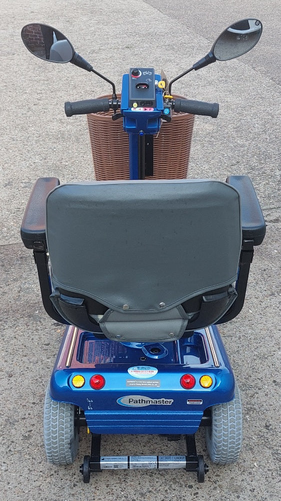 Back Of 
Roma Sovereign Blue Mobility Scooter