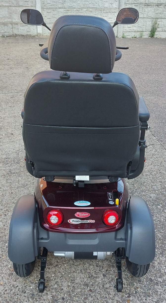 Back of 
Vanos Galaxy 2 Red Mobility Scooter