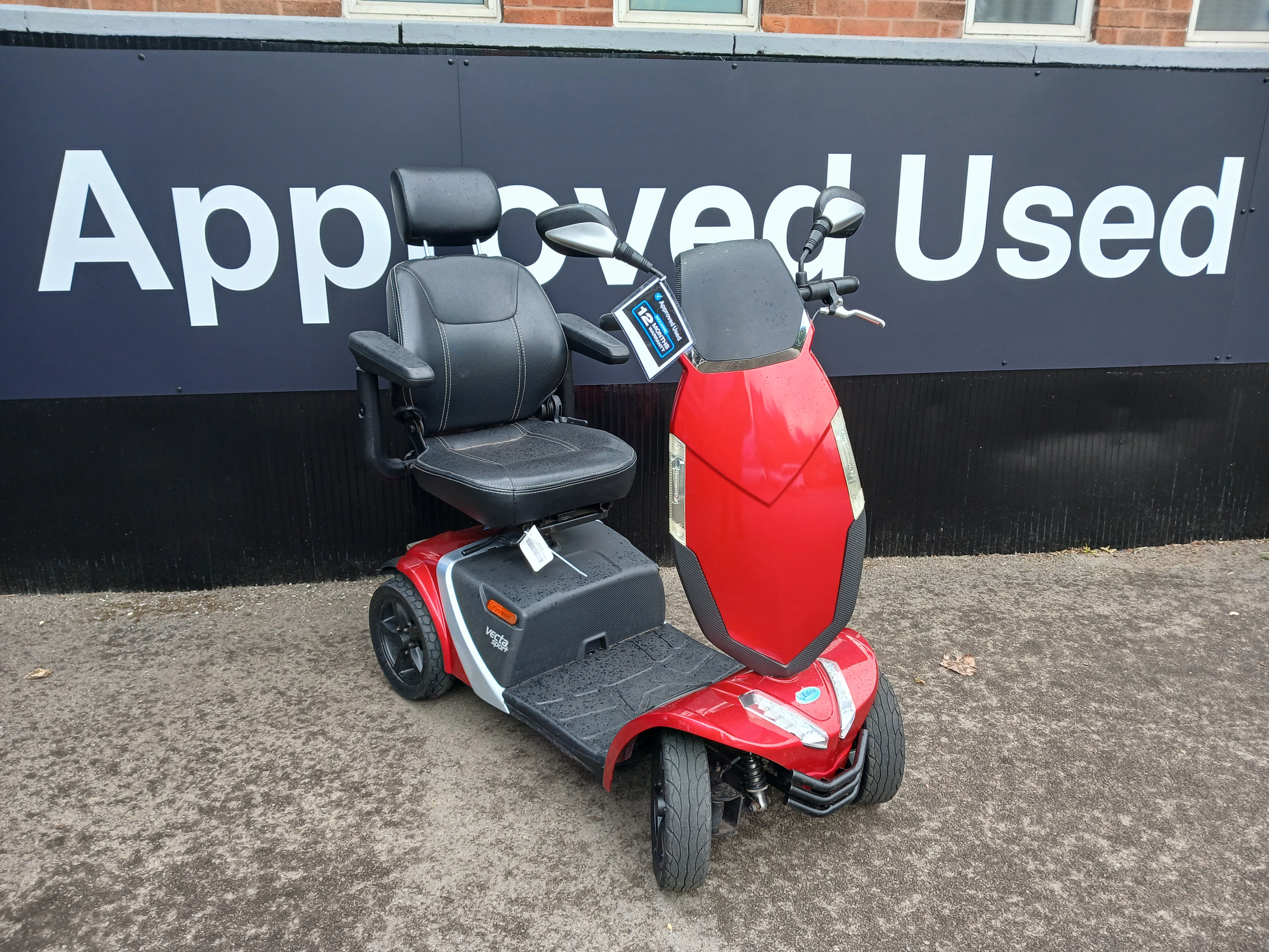 Rascal Vectra Sport in Red | Refurbished mobility scooter Scunthorpe