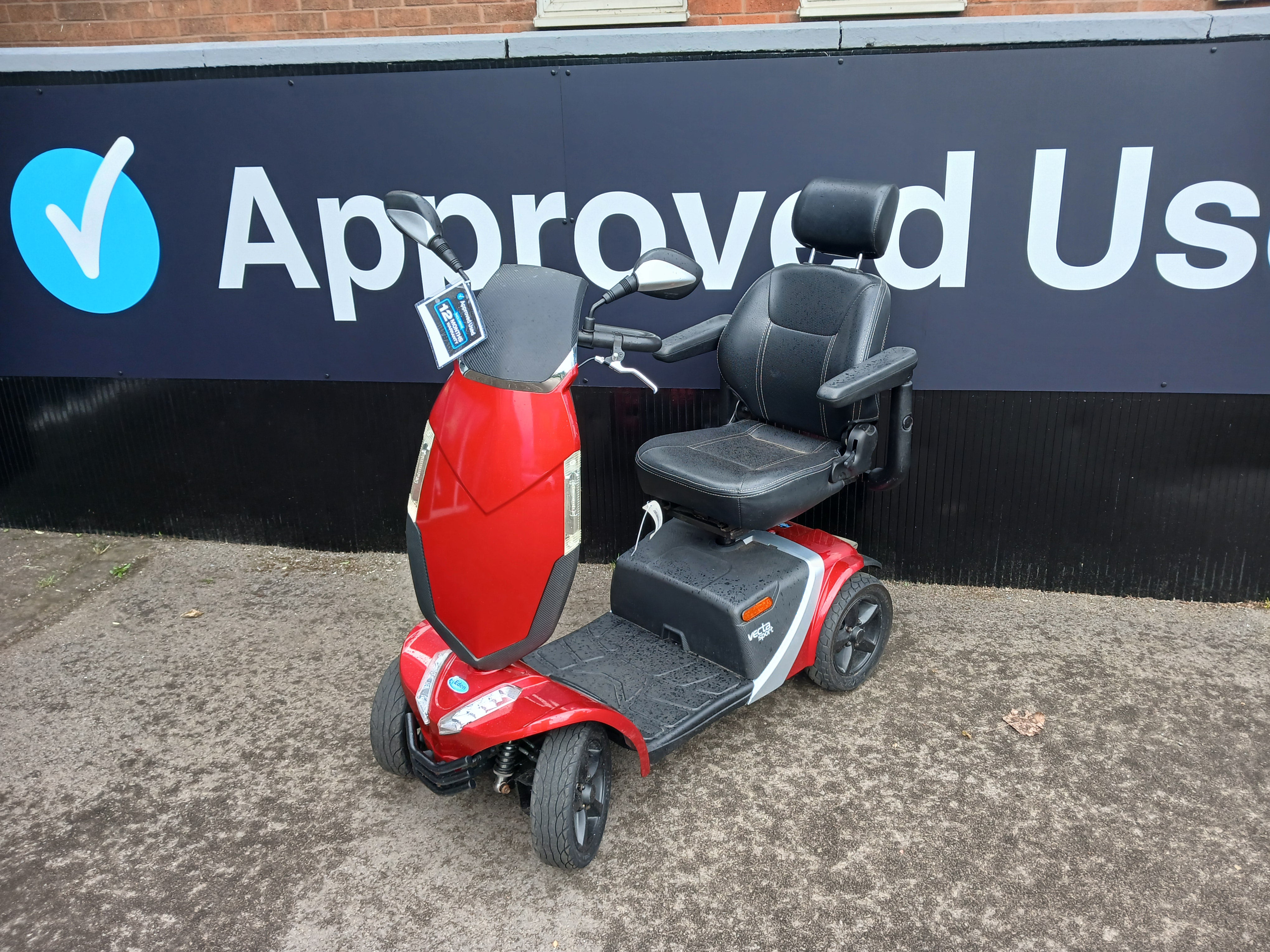 Rascal Vectra Sport in Red | Refurbished mobility scooter Scunthorpe