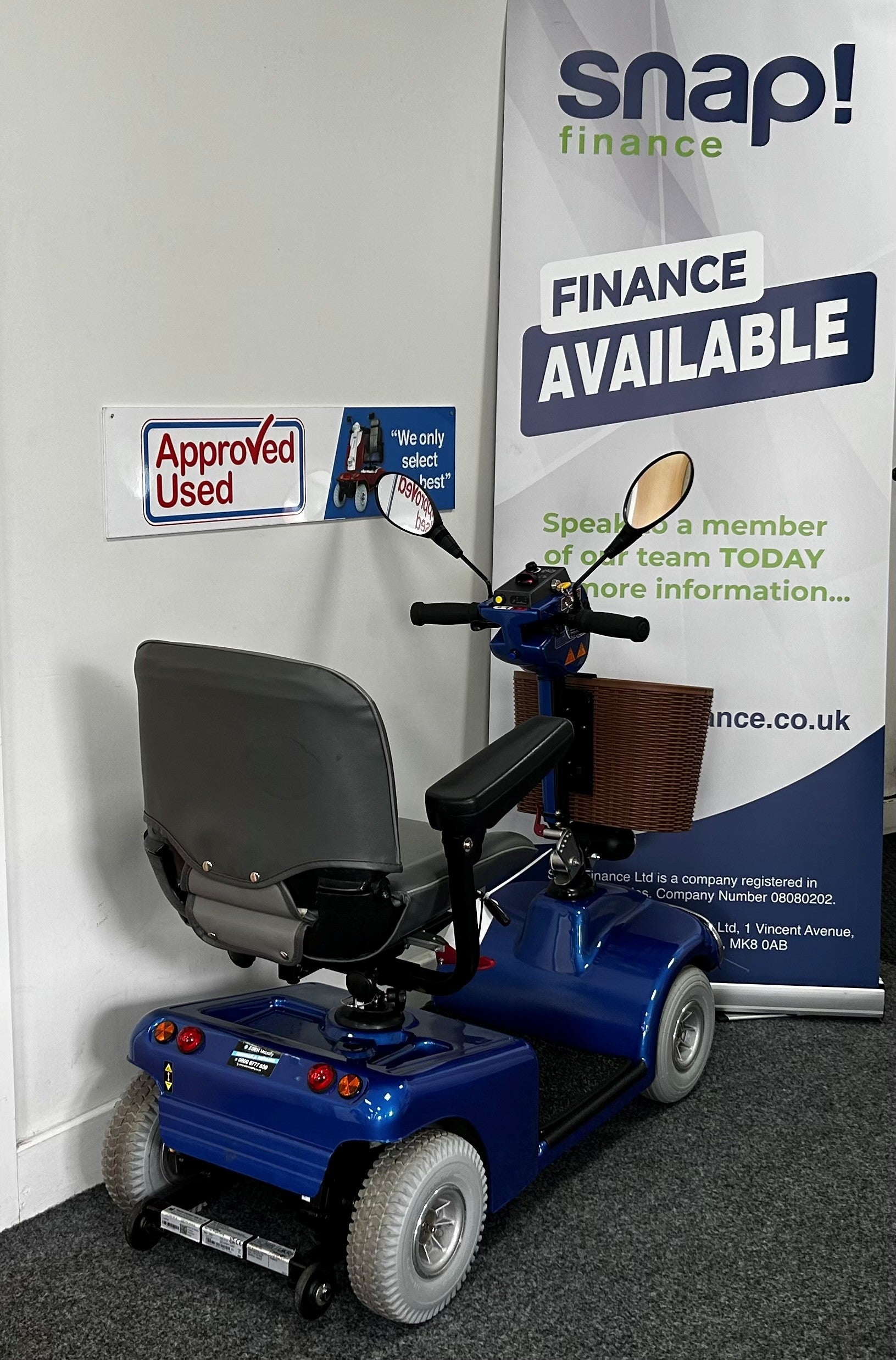 Roma Sovereign 4 in Blue | Refurbished mobility scooter Stockport