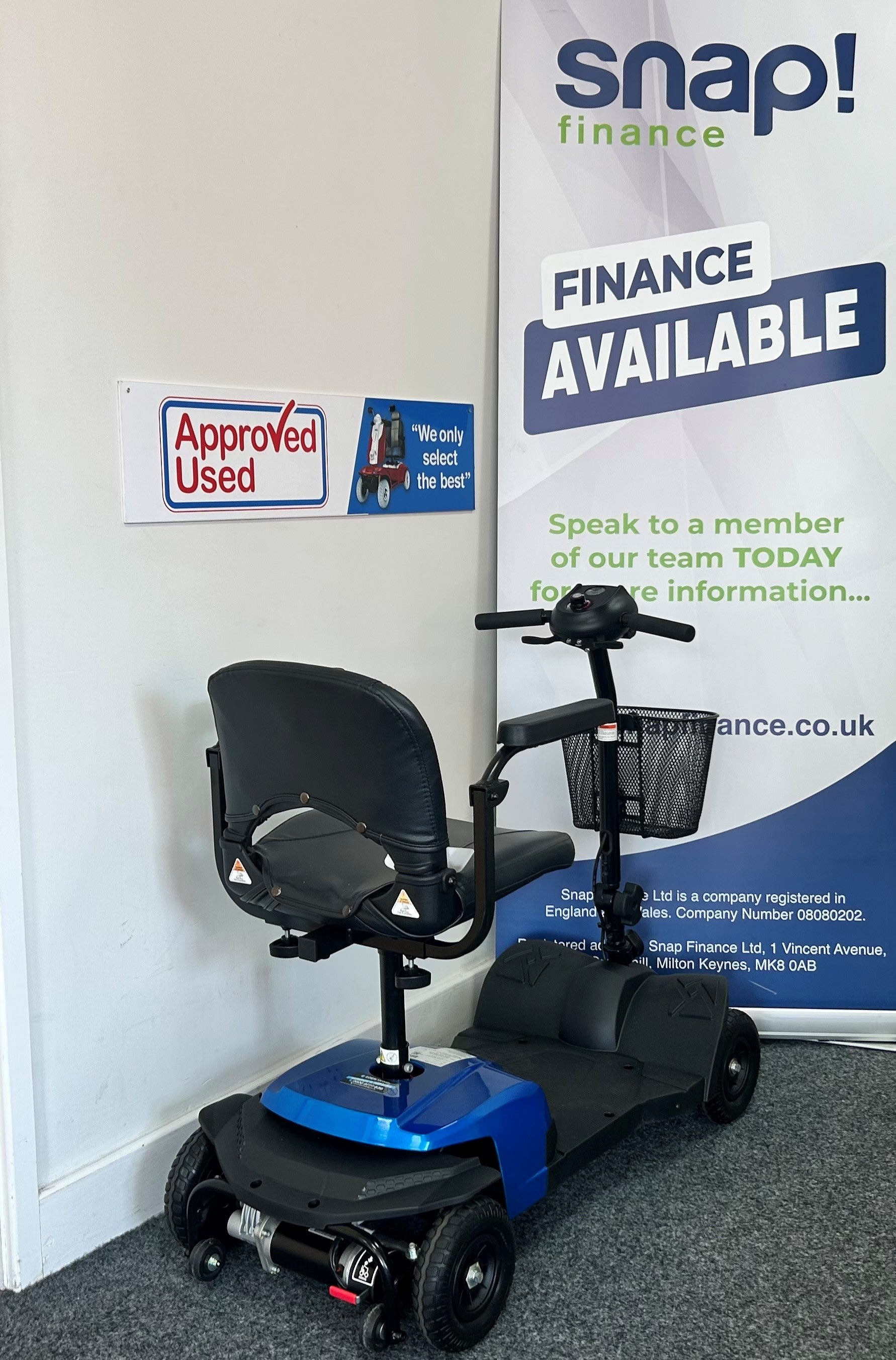 Drive Compact Lite in Blue | Refurbished Mobility Scooter Stockport
