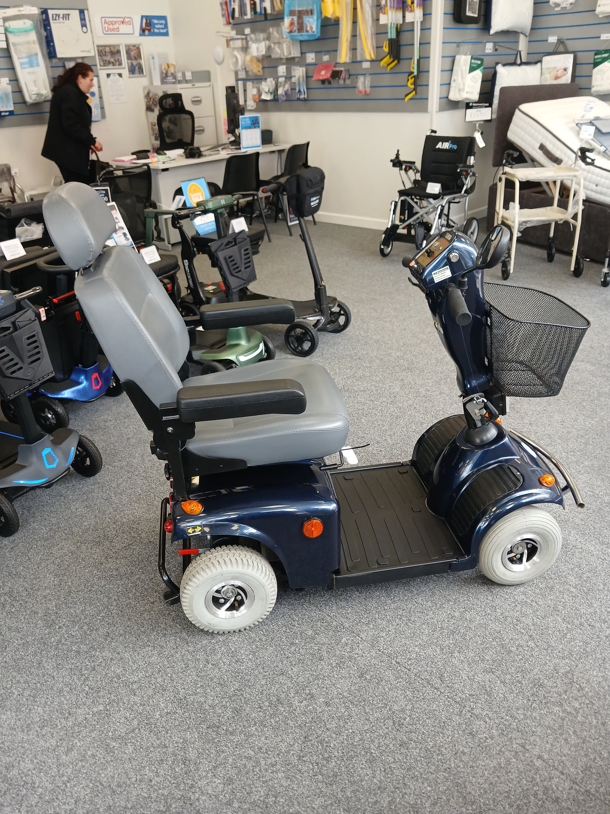 Freerider Mayfair in Blue | Refurbished Mobility Scooter Oldham