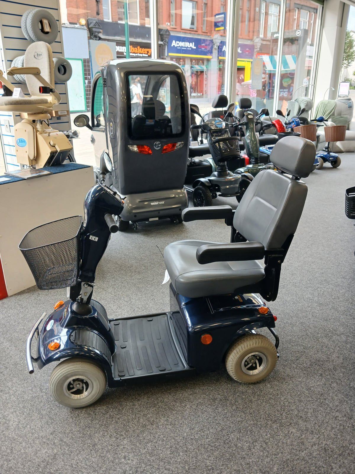 Freerider Mayfair in Blue | Refurbished Mobility Scooter Oldham