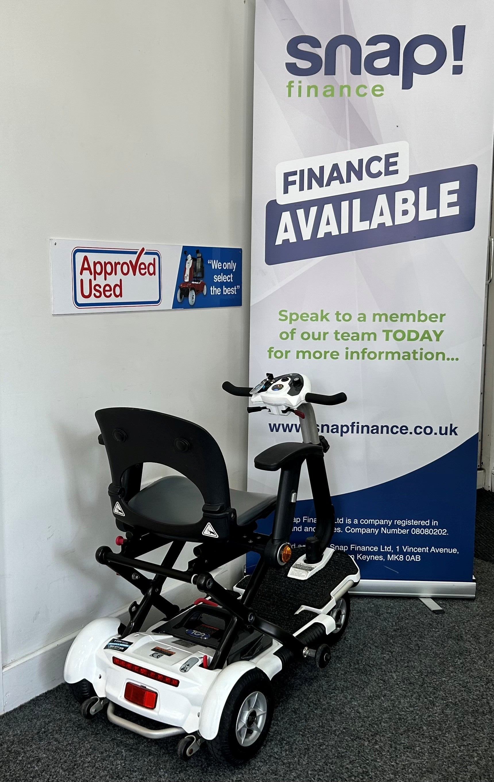 TGA Minimo in White | Refurbished mobility scooter Stockport