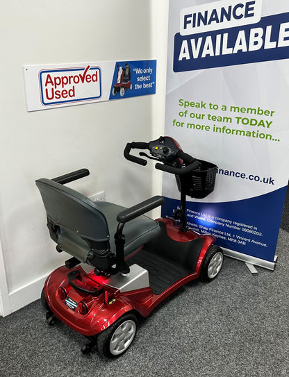 Kymco Comfort angle rear view (red) - Eden Mobility