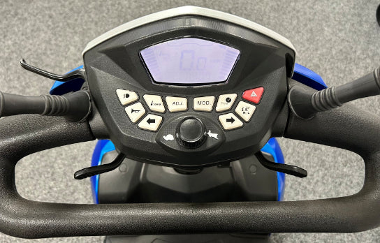 Kymco Maxer control view (Blue) - Eden Mobility
