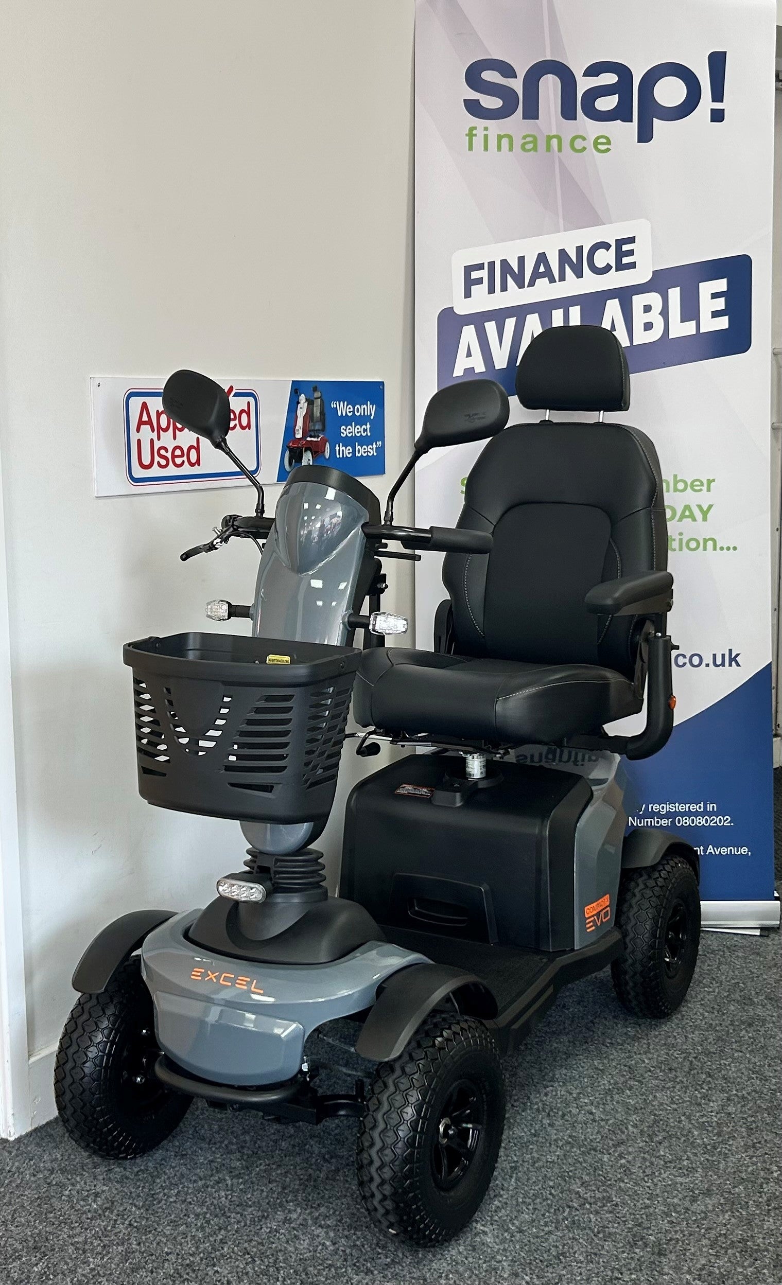 Excel Evo in Grey | Refurbished mobility scooter Stockport