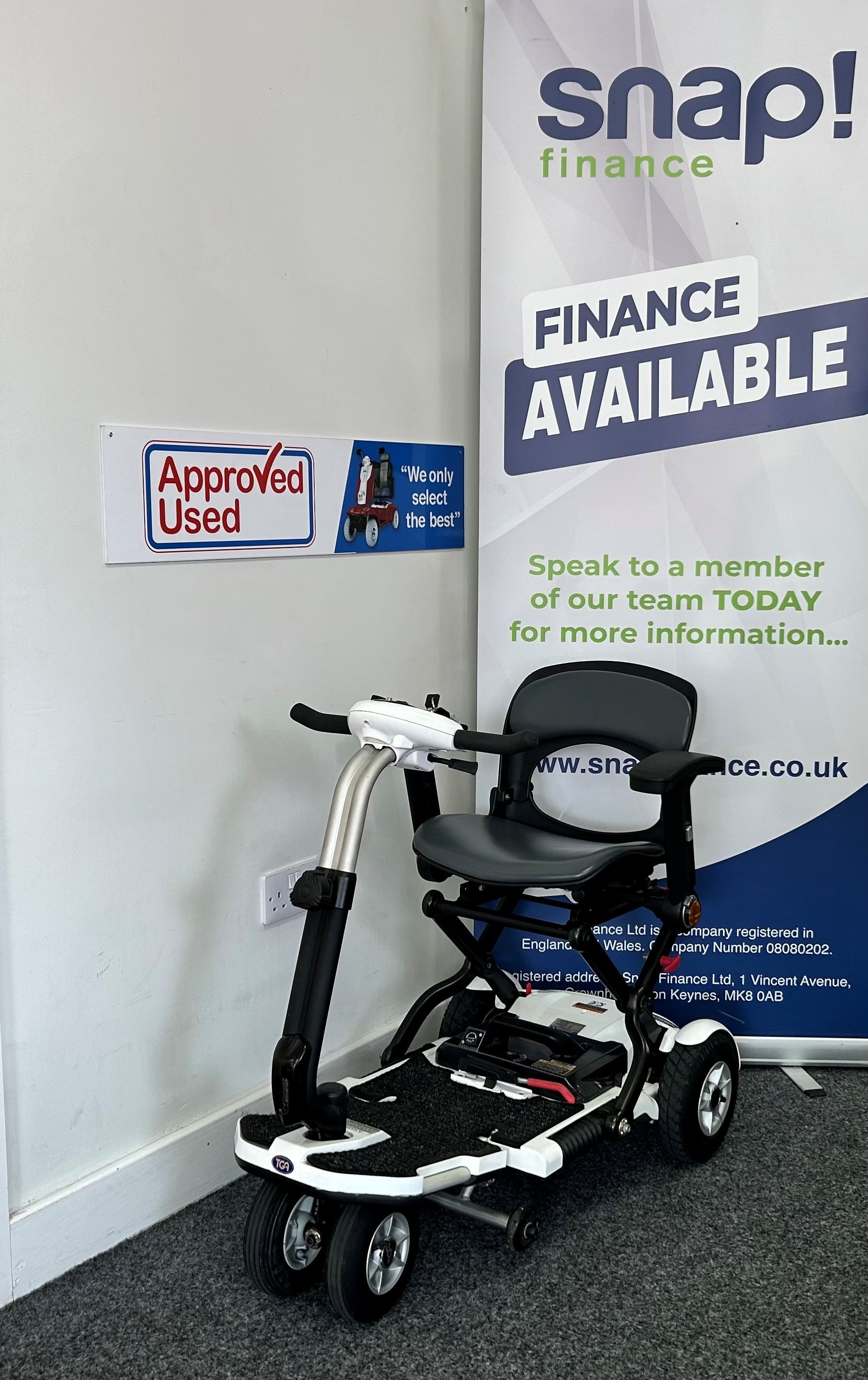 TGA Minimo in White | Refurbished mobility scooter Stockport