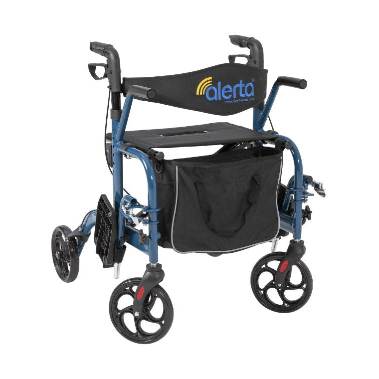 Alerta Lightweight 2-in-1 Wheelchair Rollator - Eden Mobility