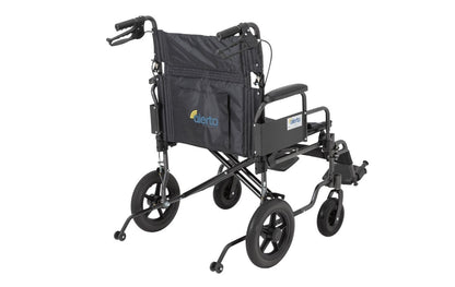 Alerta Transit Wide Heavy-Duty Aluminium Wheelchair