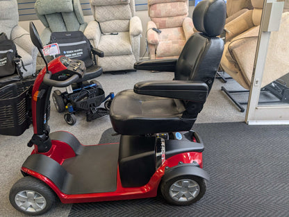 Side of Red Pride Colt Mobility Scooter