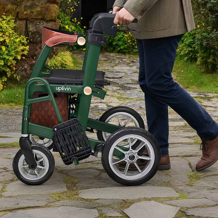 Uplivin Glide 2-in-1 Rollator & Wheelchair