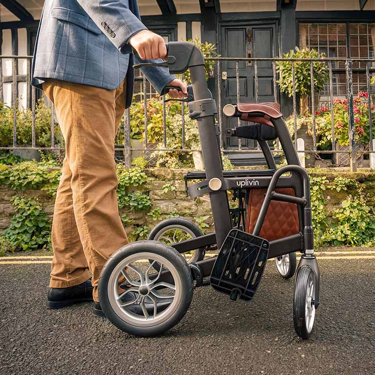 Uplivin Glide 2-in-1 Rollator & Wheelchair