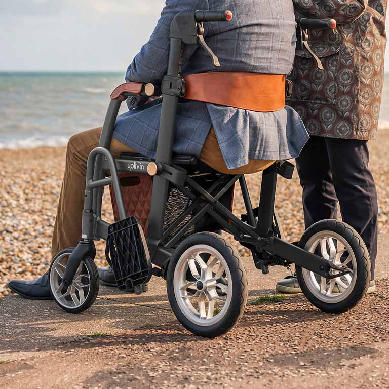 Uplivin Glide 2-in-1 Rollator & Wheelchair