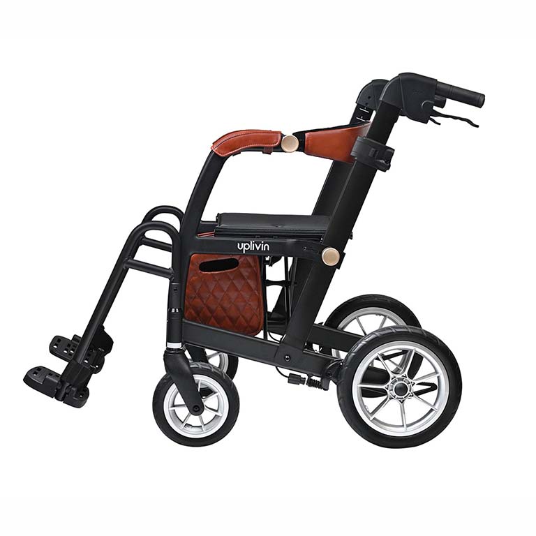 Uplivin Glide 2-in-1 Rollator & Wheelchair