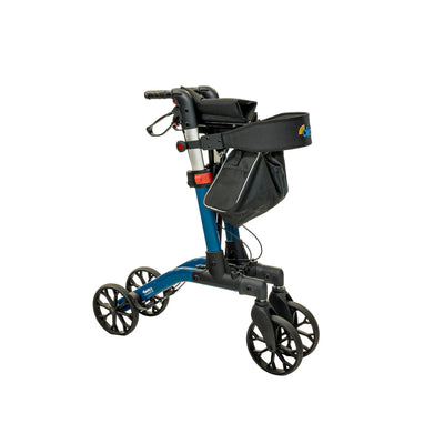 Alerta Four-Wheel Aluminium Rollator with Seat and Bag
