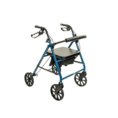 Alerta Four-Wheeled Rollator with Solid Back