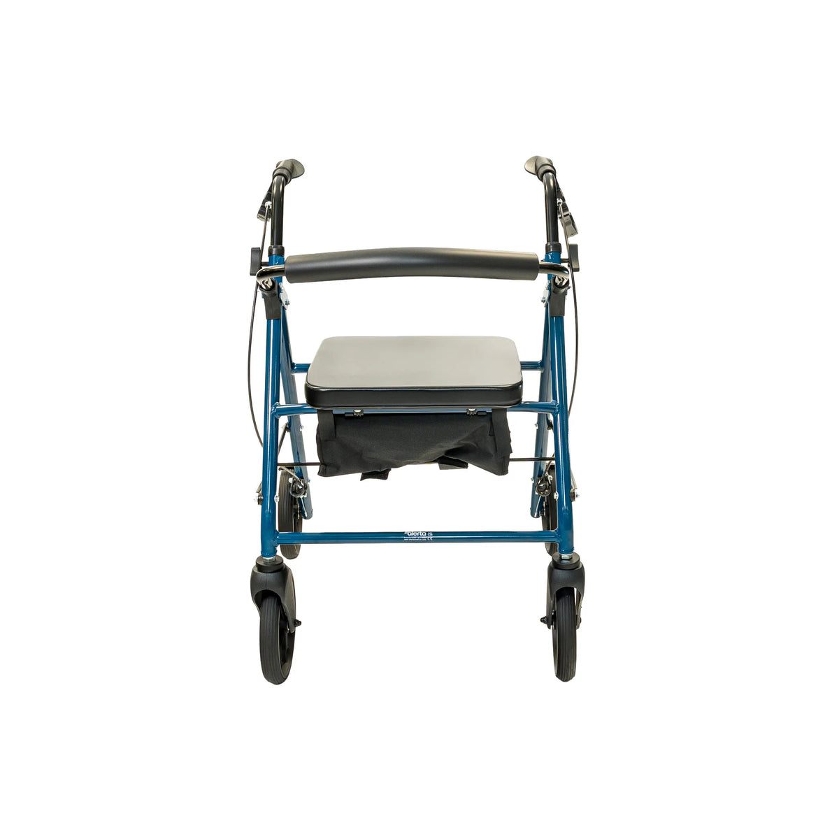 Alerta Four-Wheeled Rollator with Solid Back