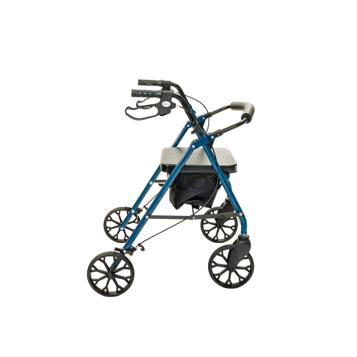 Alerta Four-Wheeled Rollator with Solid Back