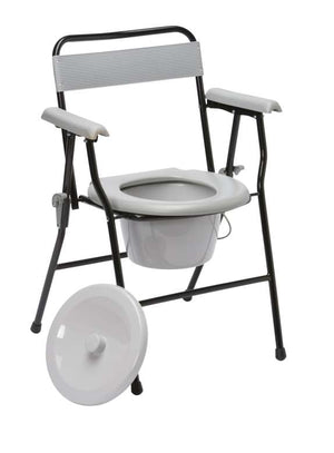 Sturdy Steel Folding Commode - Eden Mobility