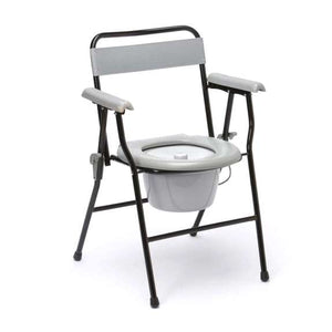 Sturdy Steel Folding Commode - Eden Mobility