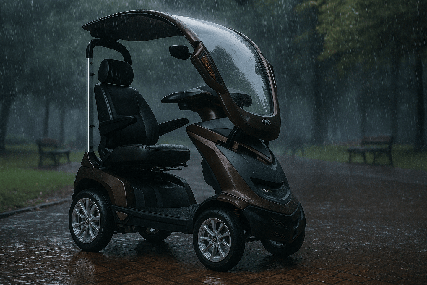 The Royale 4 8mph Mobility Scooter With Canopy - Eden Mobility