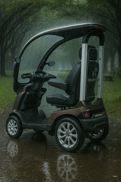 The Royale 4 8mph Mobility Scooter With Canopy