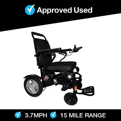 Drive Autofold in Black | Refurbished Powerchair Chesterfield-GY