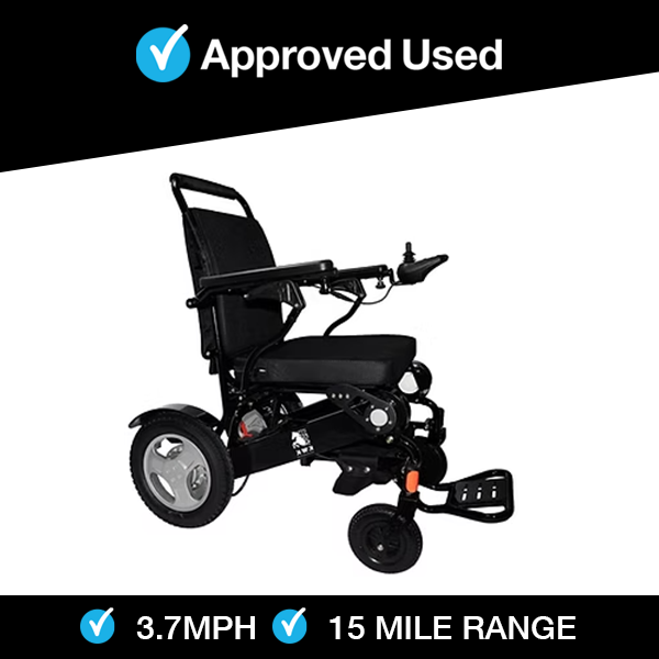 Drive Autofold in Black | Refurbished Powerchair Chesterfield-GY