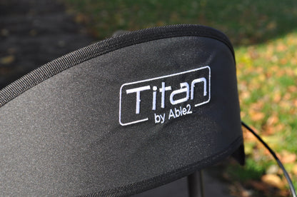 ABLE2 Titan Carbon Rollator In Red