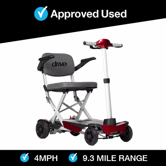 Approved Used Banner For Drive Autofold Mobility Scooter In Red