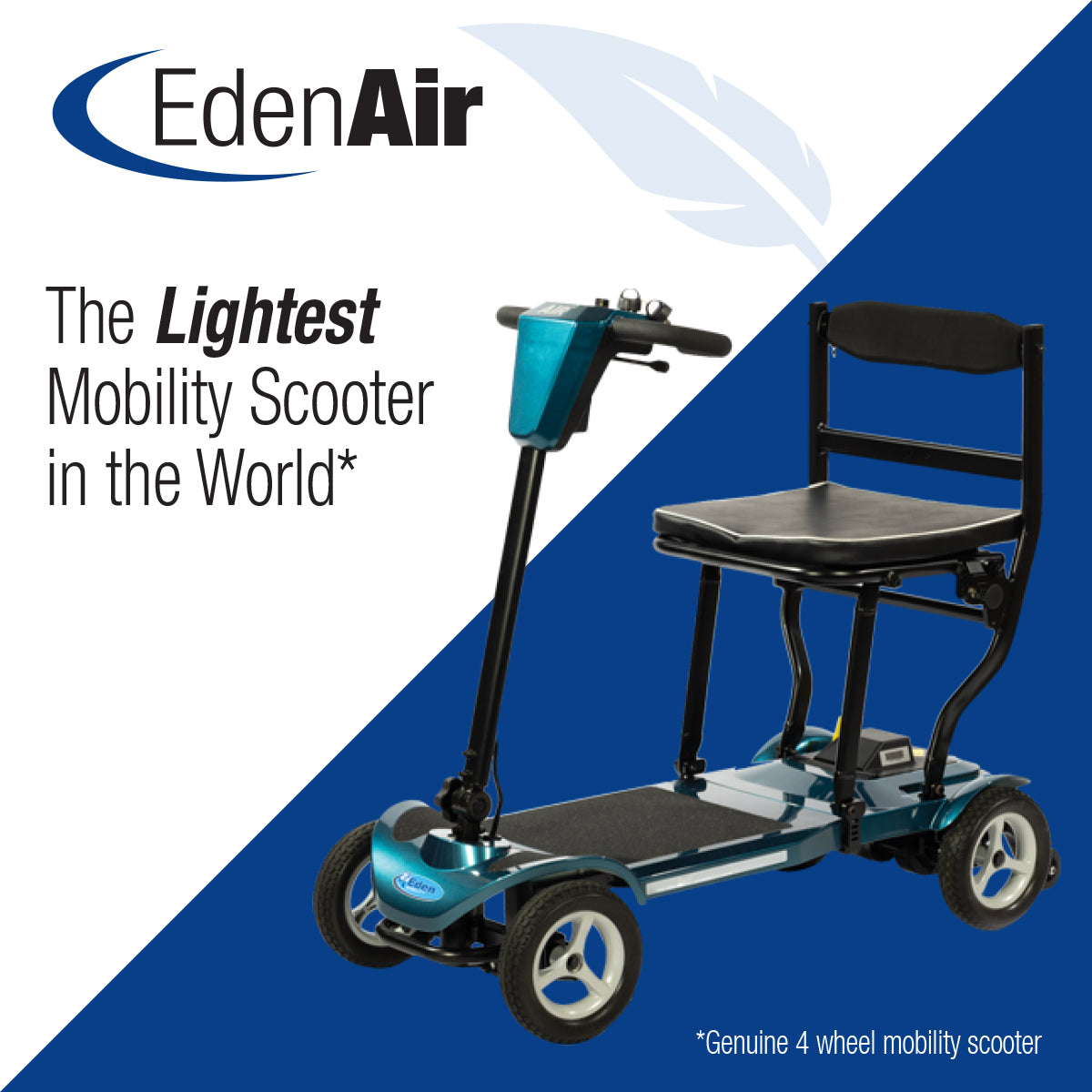 The Eden Air | World's Lightest 4 Wheel Mobility Scooter