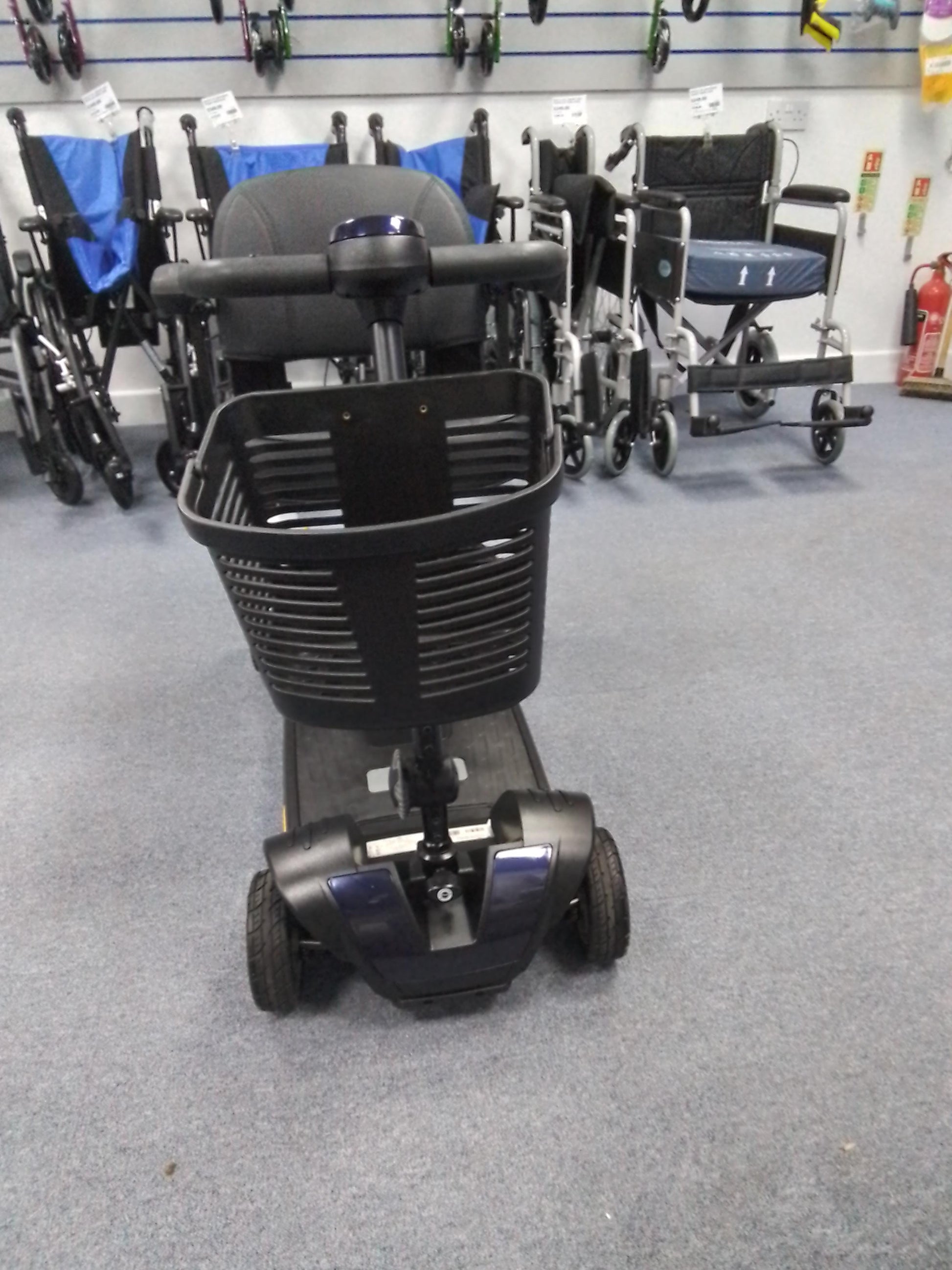 Front View Reconditioned Blue Scooter Derby (Pride)