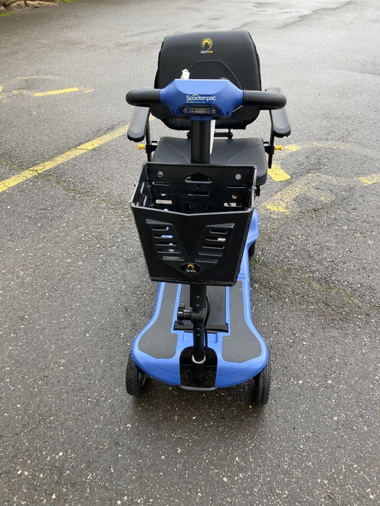 Front View Reconditioned Blue Scooter Barnsley (Scooterpac)