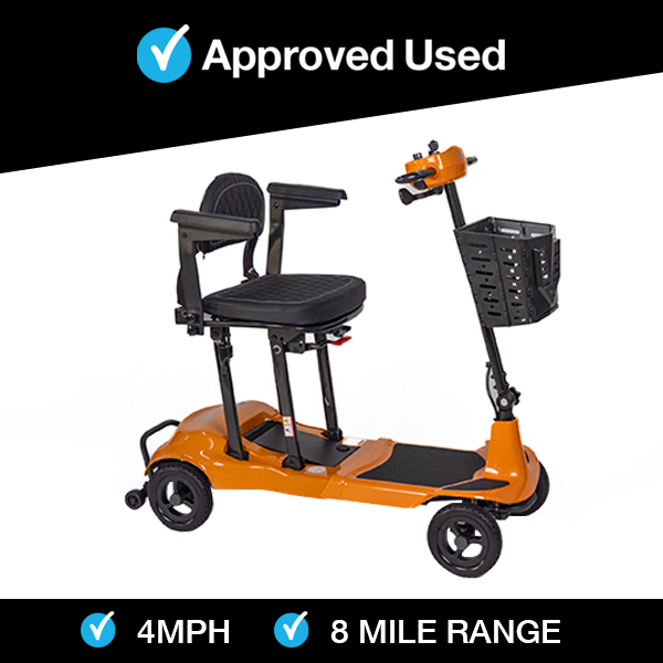 Genie Ultralight in Orange | Refurbished Scooter Stockport - Eden Mobility