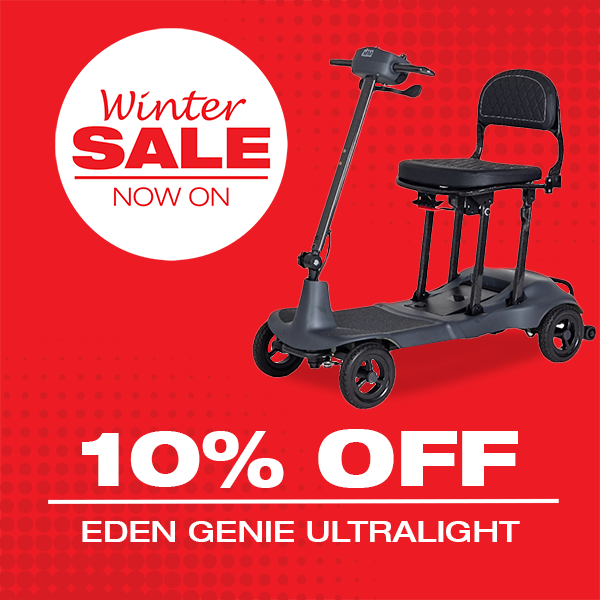 The Eden Genie Ultralight Mobility Scooter - The Lightest Complete Scooter in the World