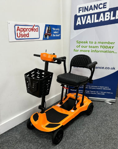 Genie Ultralight angle front view (Orange) - Eden Mobility