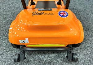 Genie Ultralight angle rear bottom view (Orange) - Eden Mobility