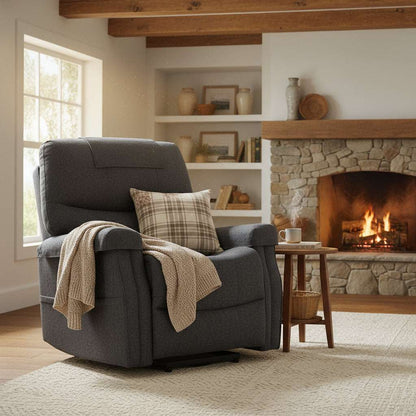 The Hamdon Rise & Recliner Chair | Dual Motor | Heat & Massage